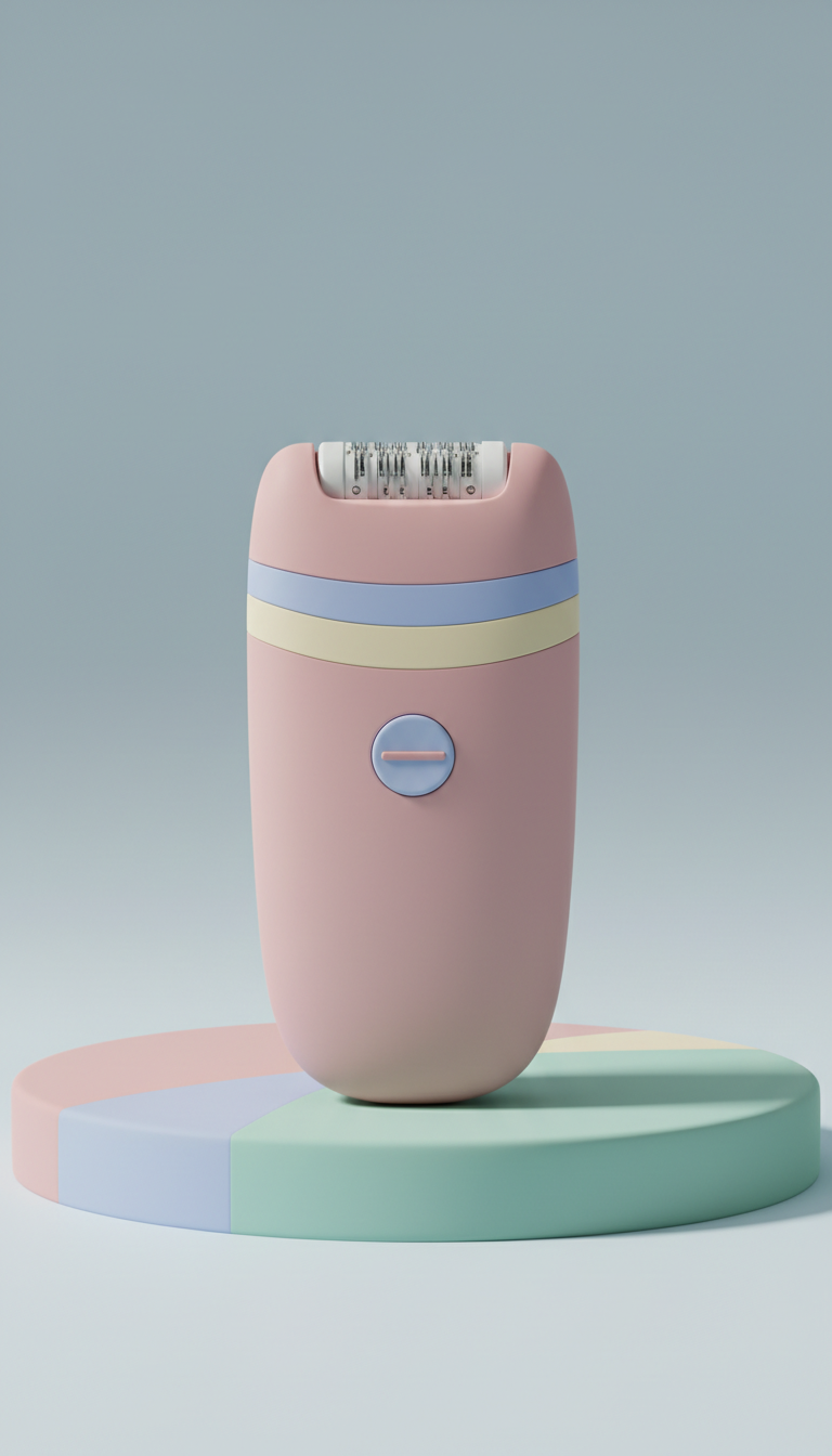 Épilateur électrique compact pastel