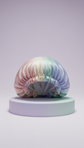 Bonnet satin pastel doux